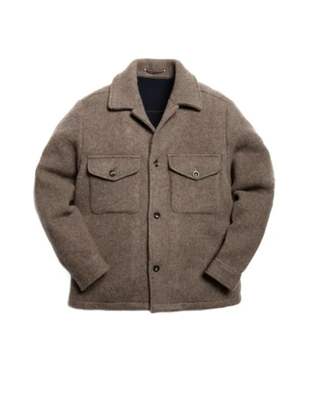 $1800 Private White V.C. Brown Loden Lumber Wool Coat/ Jacket- Size 8 2XL - 3XL